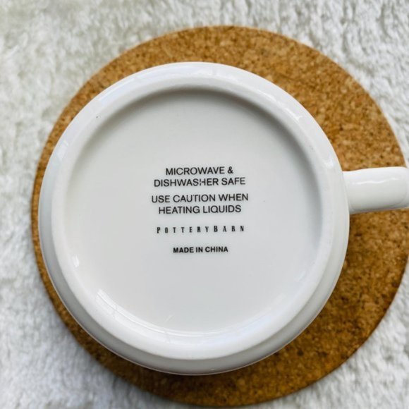 Pottery Barn Plaid Alphabet Stoneware Holiday Initial G Monogram Mug G - Picture 11 of 12